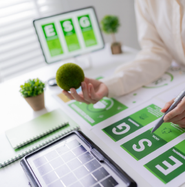 ESG sustainability framework applied to textile supply chain transparency and responsible sourcing.