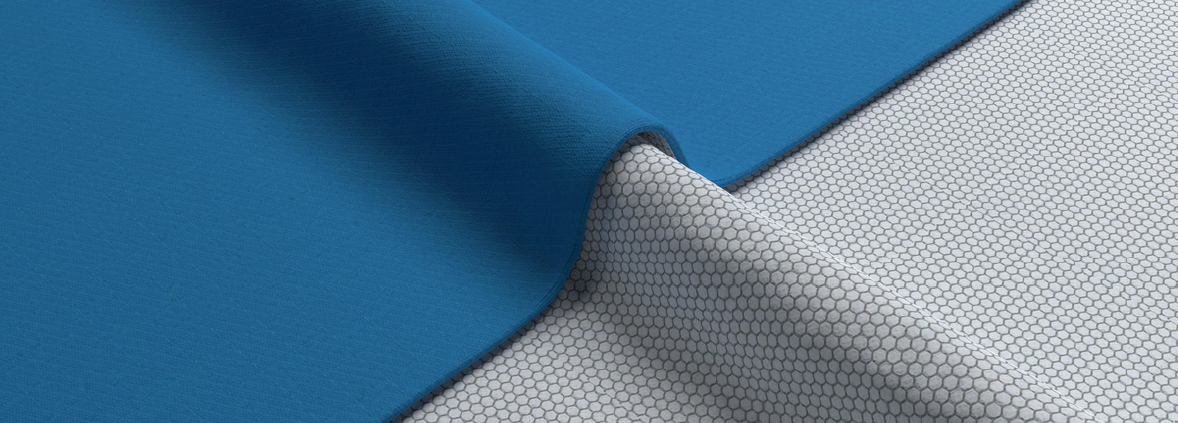 Hwafune membrane fabric with 3D structured honeycomb print for performance apparel